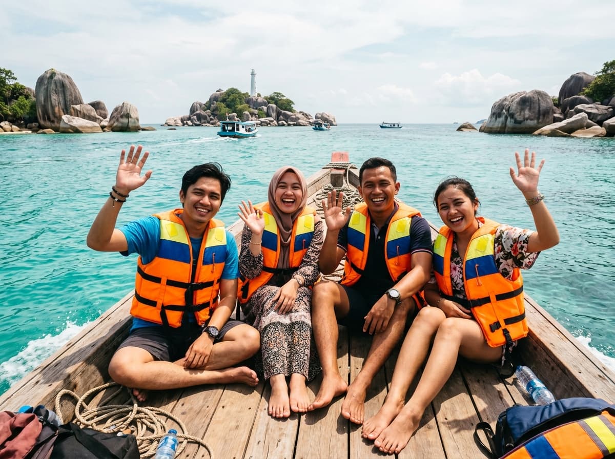 Petualangan Island Hopping Menjelajahi 5 Pulau Eksotis Belitung Barat